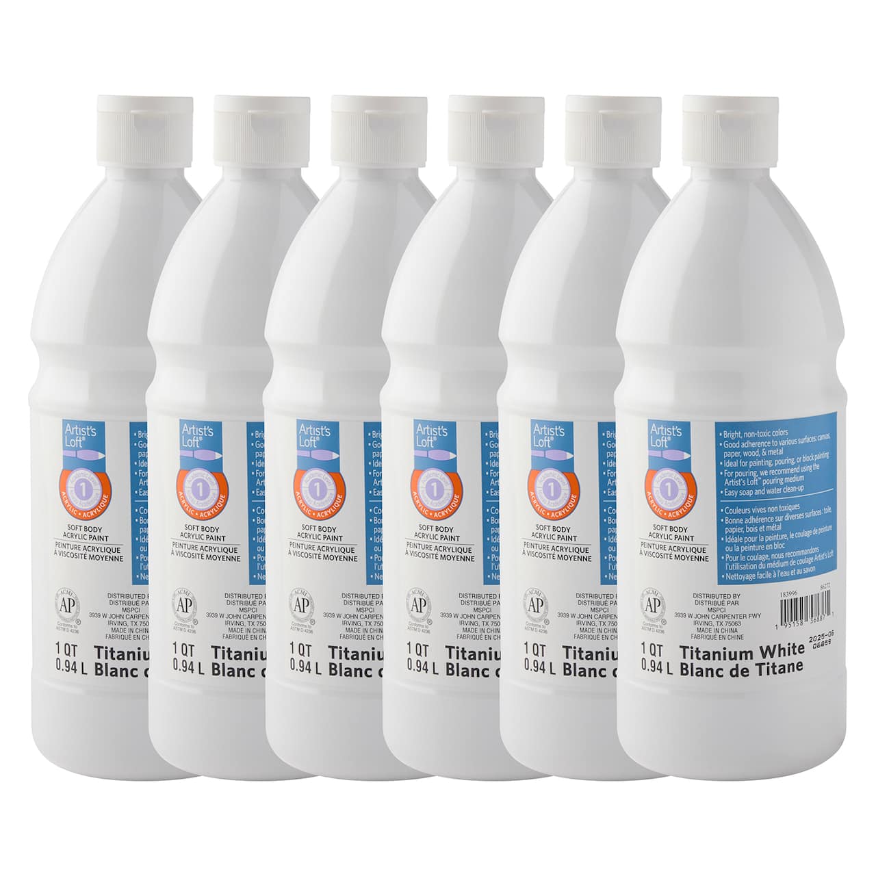 6 Pack: Soft Body Acrylic by Artist's Loft® 32oz.